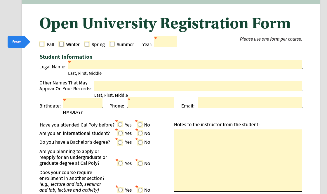 Docusign first page